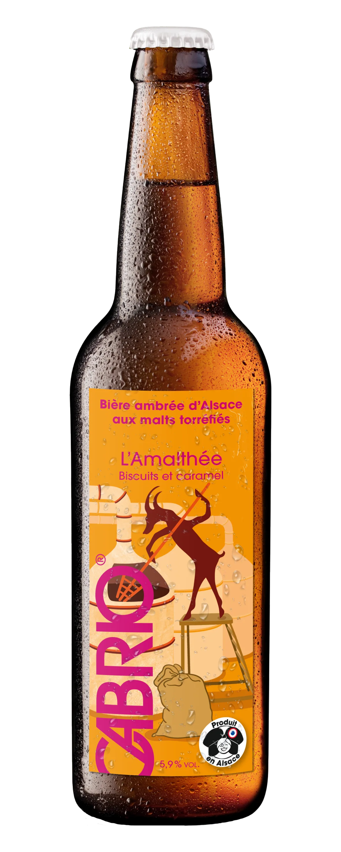 Bouteille L'Amalthée - Ambrée aux malts torréfiés